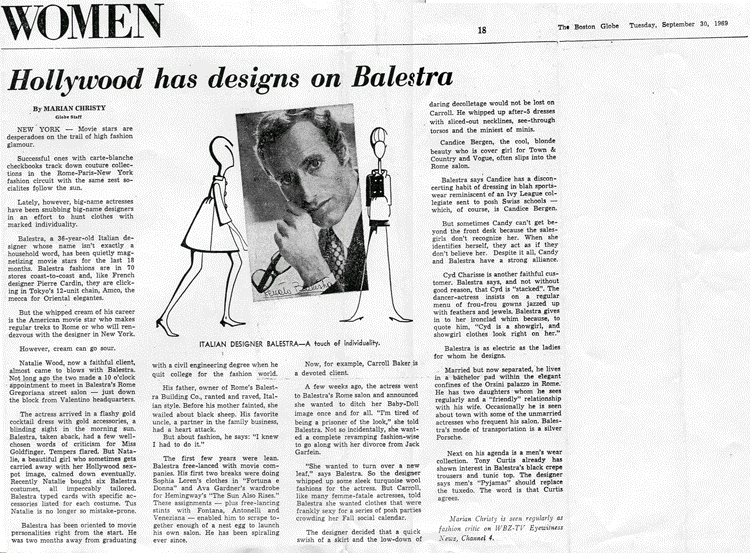 Hollywood has design on Balestra